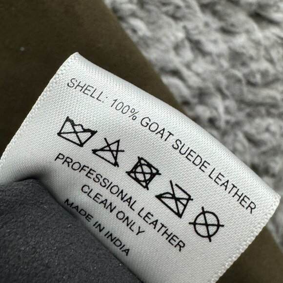 Monoki "Joplin Navy"‎ Top Goat Suede leather one size fits all NWT - Picture 4 of 10